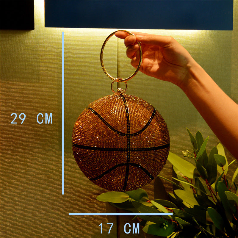  The Courtside Luxe | Novelty Basketball & Football Banquet Clutch