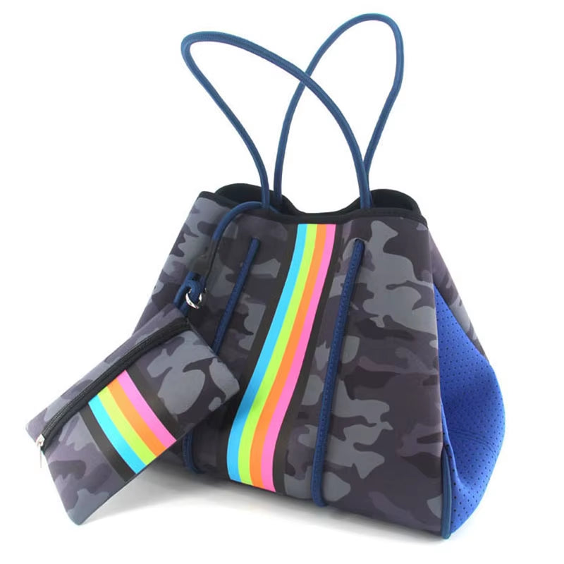 Luxury Spring Summer Women Shoulder Bag Large Neoprene Light Handbags Bolsas Female Travel Beach Holiday Handbags