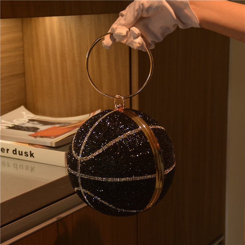  The Courtside Luxe | Novelty Basketball & Football Banquet Clutch