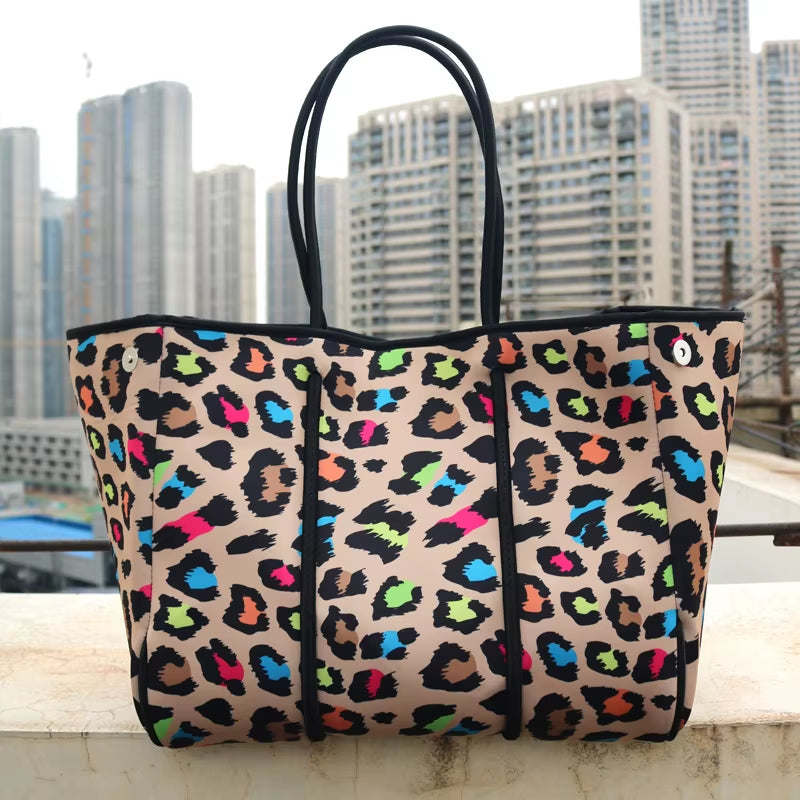 Luxury Spring Summer Women Shoulder Bag Large Neoprene Light Handbags Bolsas Female Travel Beach Holiday Handbags