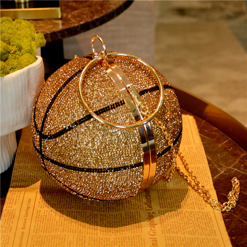  The Courtside Luxe | Novelty Basketball & Football Banquet Clutch