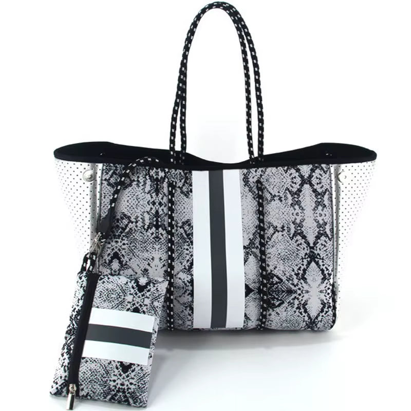 Luxury Spring Summer Women Shoulder Bag Large Neoprene Light Handbags Bolsas Female Travel Beach Holiday Handbags