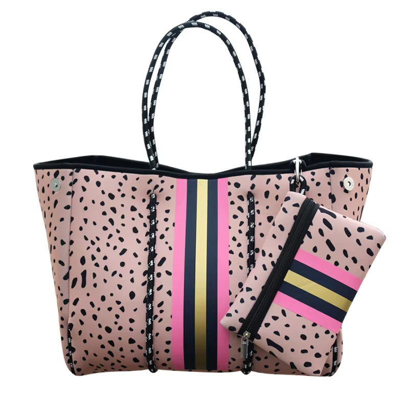 Luxury Spring Summer Women Shoulder Bag Large Neoprene Light Handbags Bolsas Female Travel Beach Holiday Handbags