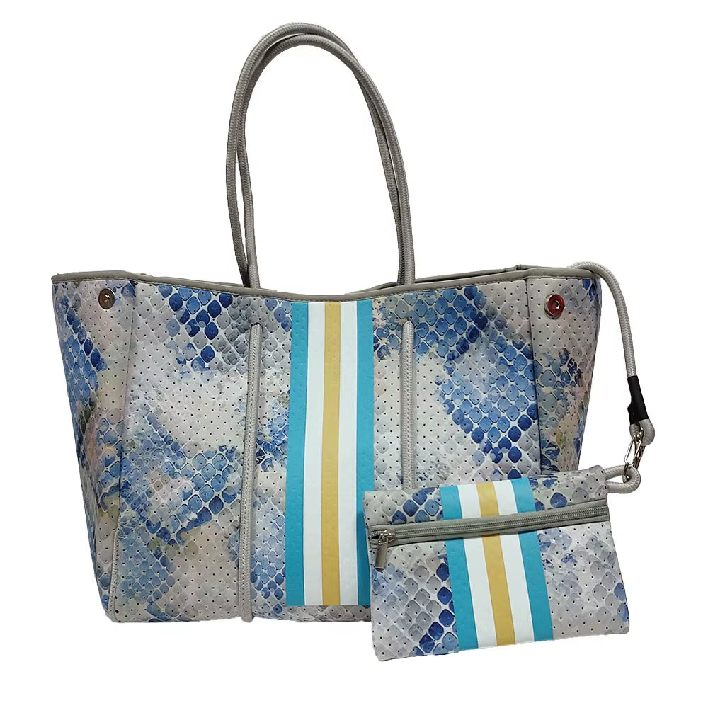 Luxury Spring Summer Women Shoulder Bag Large Neoprene Light Handbags Bolsas Female Travel Beach Holiday Handbags