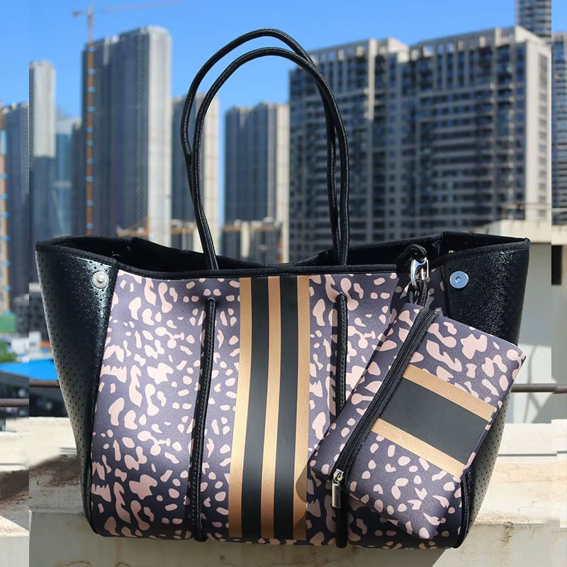 Luxury Spring Summer Women Shoulder Bag Large Neoprene Light Handbags Bolsas Female Travel Beach Holiday Handbags