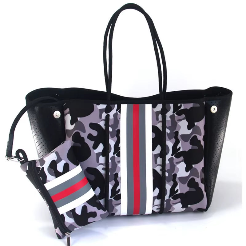 Luxury Spring Summer Women Shoulder Bag Large Neoprene Light Handbags Bolsas Female Travel Beach Holiday Handbags