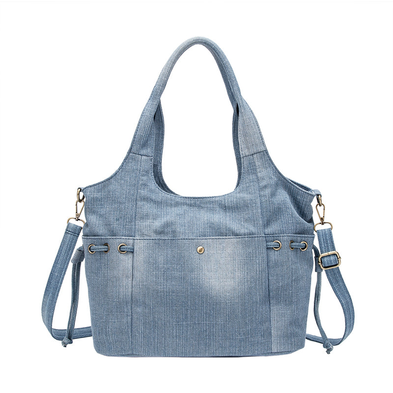 The Vertical Denim Messenger | Structured Urban Organizer