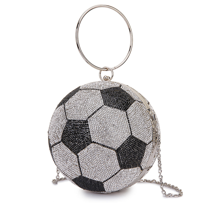  The Courtside Luxe | Novelty Basketball & Football Banquet Clutch