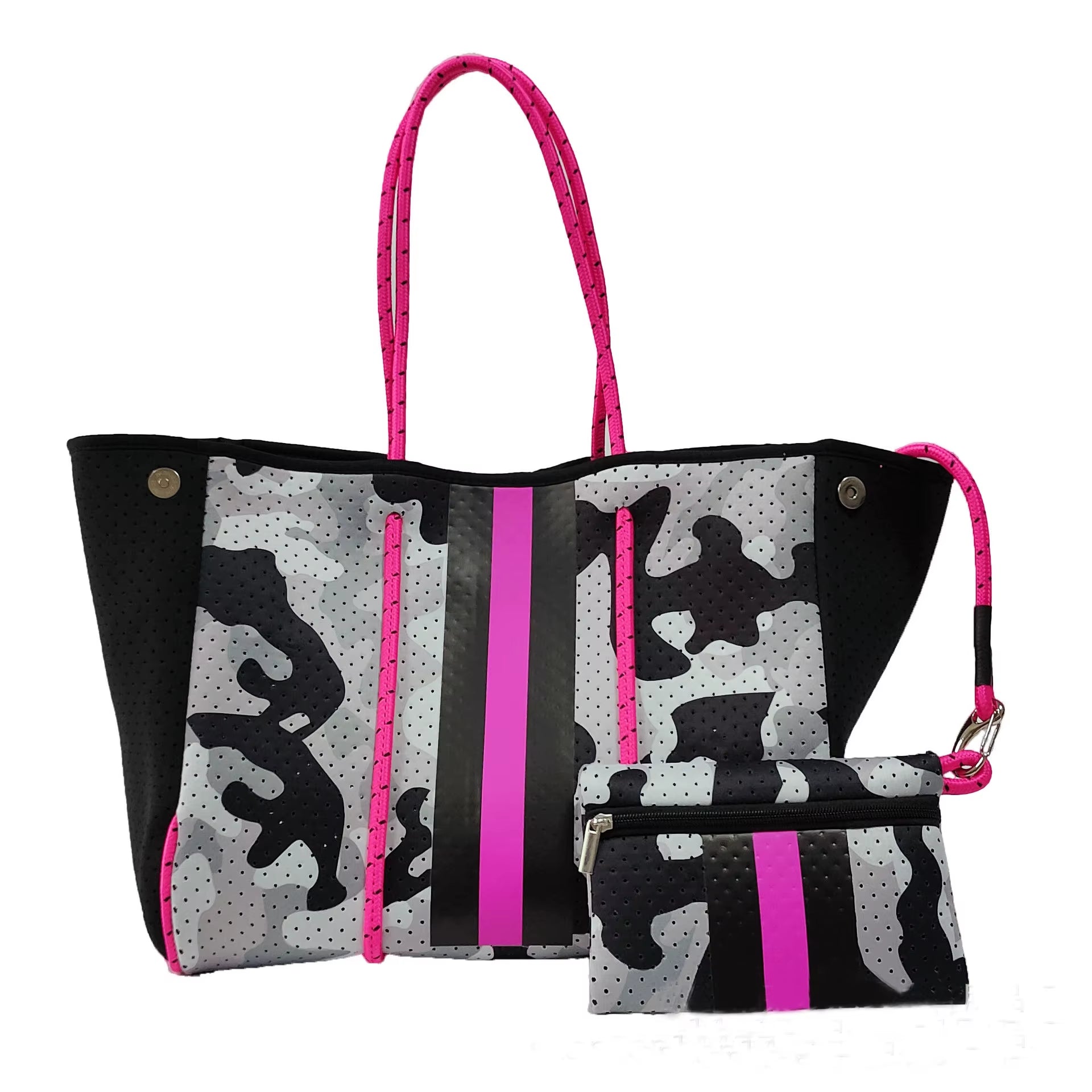 Luxury Spring Summer Women Shoulder Bag Large Neoprene Light Handbags Bolsas Female Travel Beach Holiday Handbags