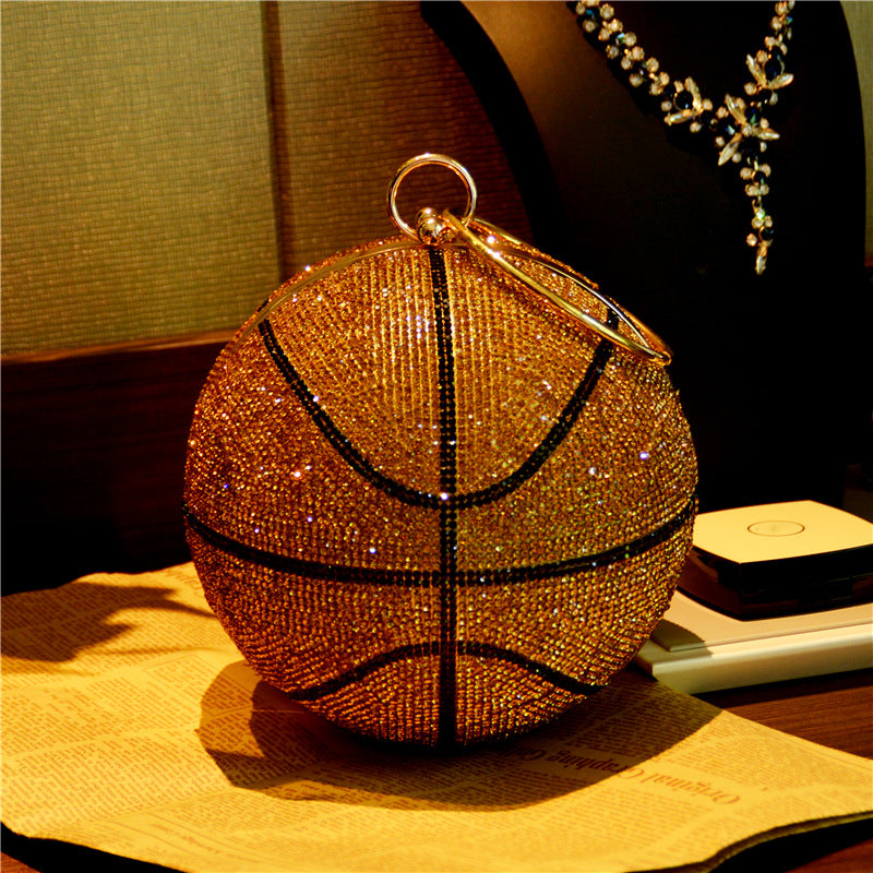  The Courtside Luxe | Novelty Basketball & Football Banquet Clutch