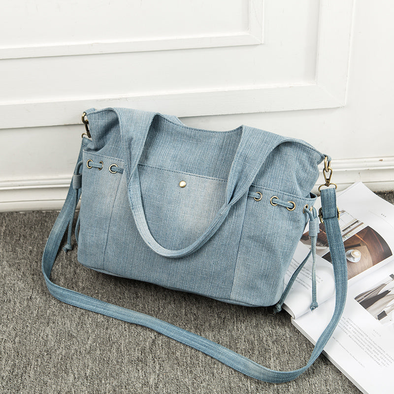 The Vertical Denim Messenger | Structured Urban Organizer