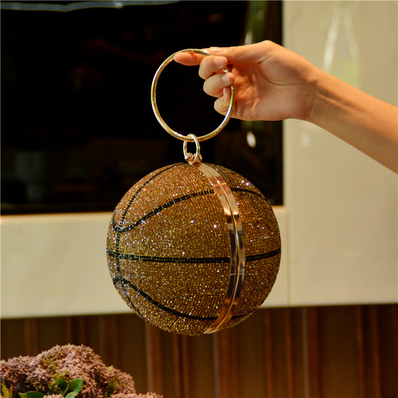  The Courtside Luxe | Novelty Basketball & Football Banquet Clutch